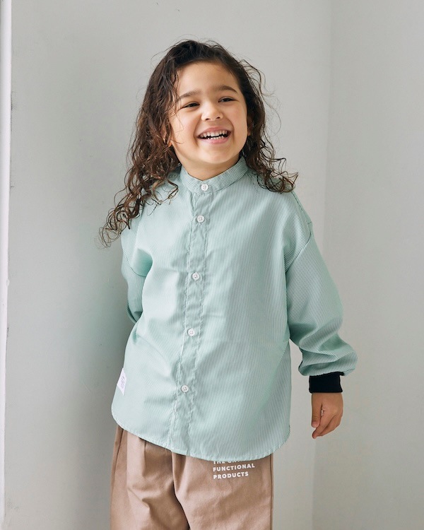 【26PS】ストライプシャツ / グリーン