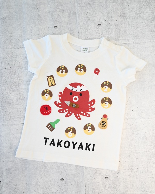 【26SS】たこ焼き時計 Tシャツ / オフホワイト