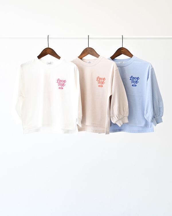 【アンディニー】Love me L/S Tシャツ / サックス