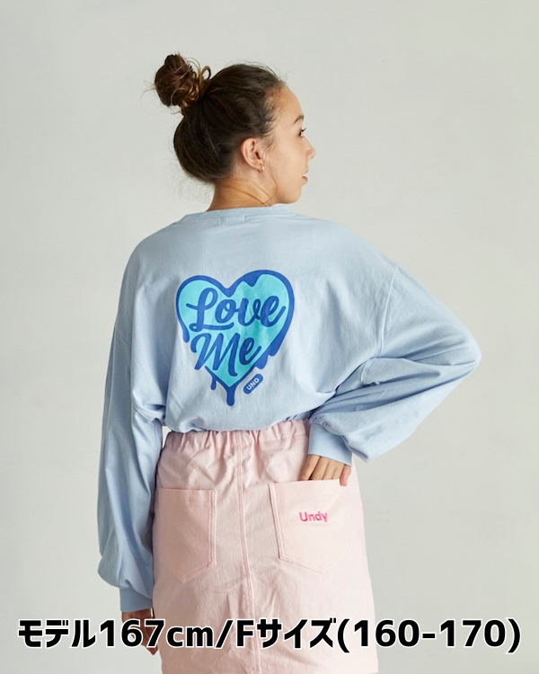 【アンディニー】Love me L/S Tシャツ / サックス