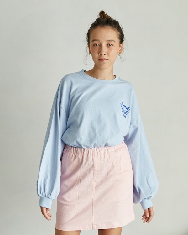 【アンディニー】Love me L/S Tシャツ / サックス