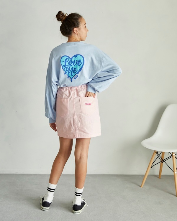 【アンディニー】Love me L/S Tシャツ / サックス
