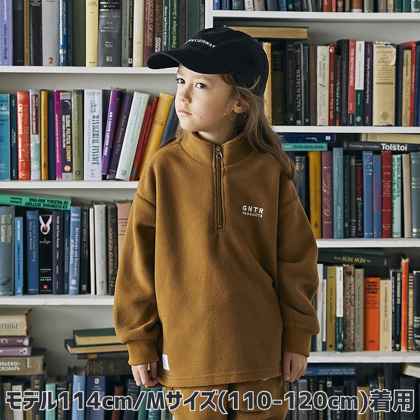 【25FW】フリースハーフジッププルオーバー / キャメル