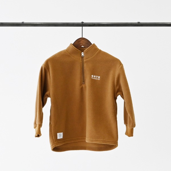 【25FW】フリースハーフジッププルオーバー / キャメル