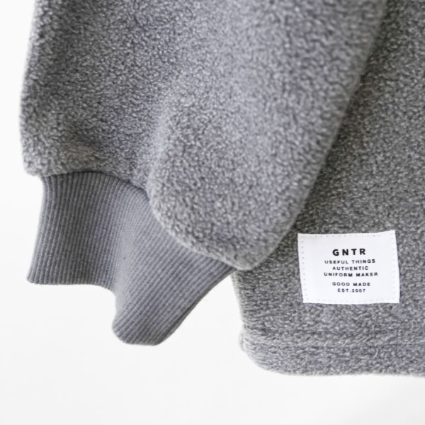 【25FW】フリースハーフジッププルオーバー / キャメル