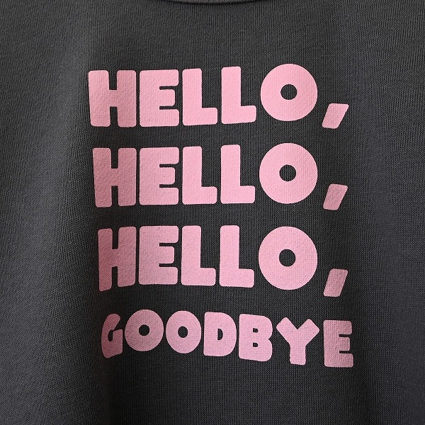 【25FW】HELLO スウェットワンピース / チャコールグレー