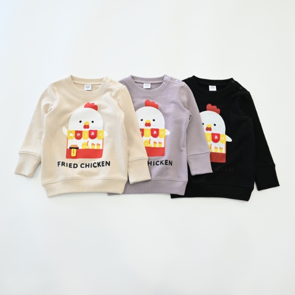 【25FW】からあげ トレーナー / ブラック