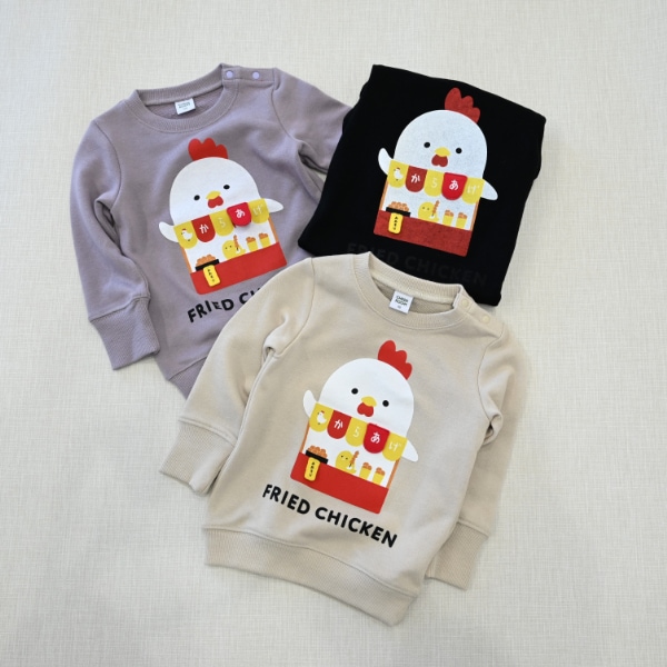 【25FW】からあげ トレーナー / ブラック