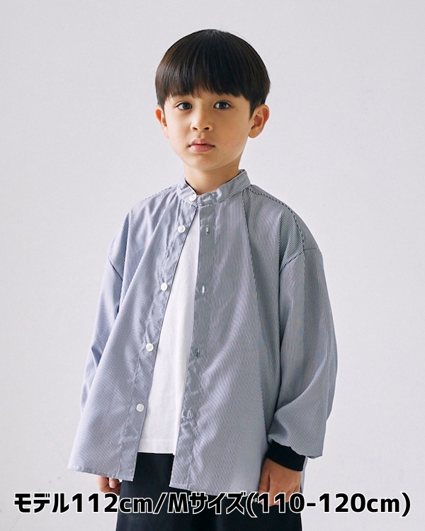 【26PS】ストライプシャツ / ネイビー