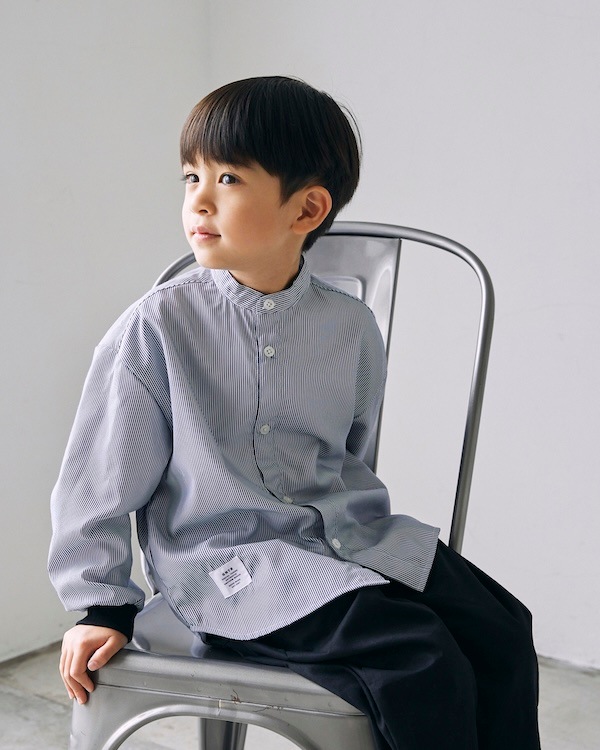 【26PS】ストライプシャツ / ネイビー