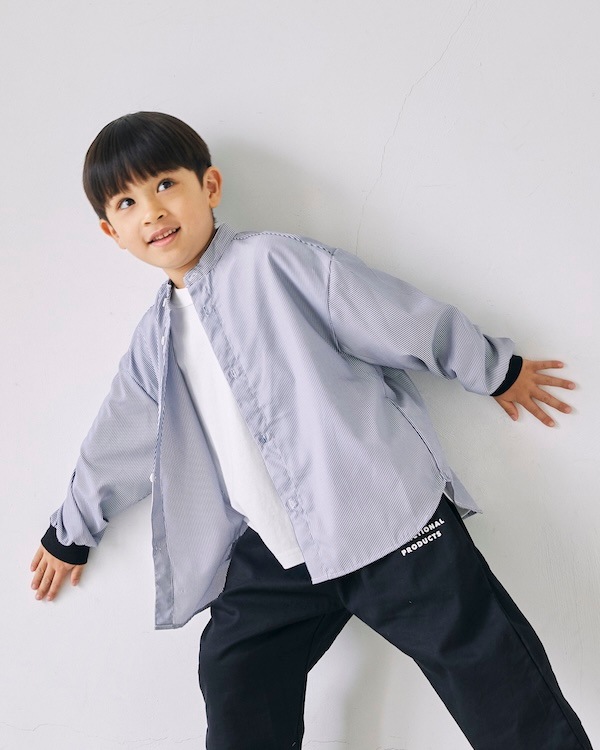 【26PS】ストライプシャツ / ネイビー