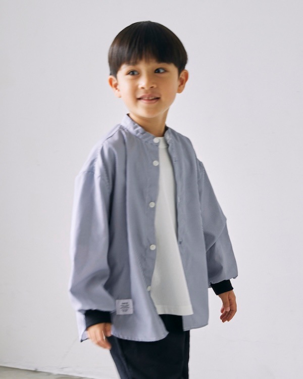 【26PS】ストライプシャツ / ネイビー