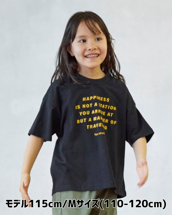 【フォブ】HAPPINESS Tシャツ / ブラック