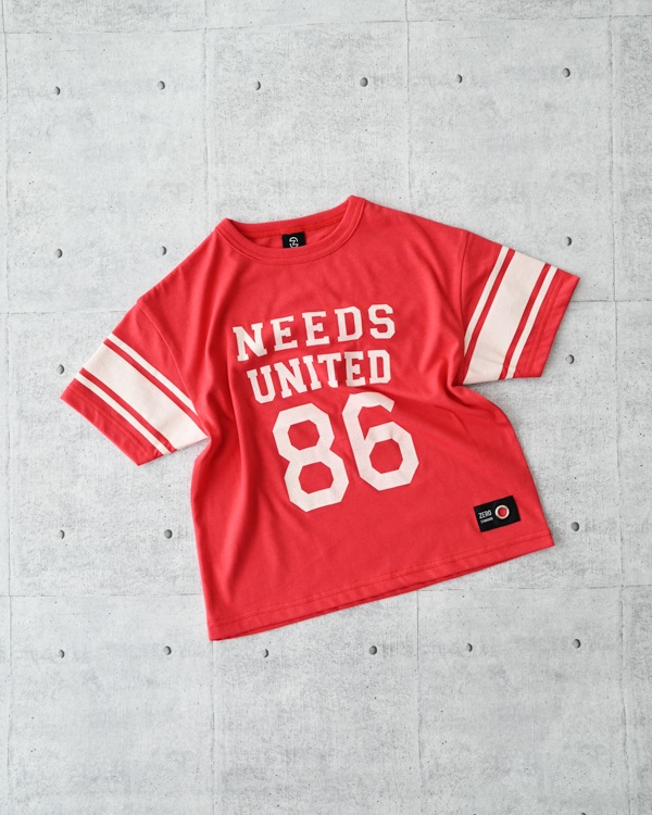【ゼロスタンダード】NEEDS UNITED 86 Tシャツ / レッド