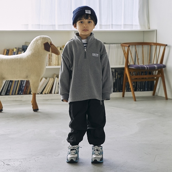 25FW】フリースハーフジッププルオーバー / 杢グレー | トップ商品一覧