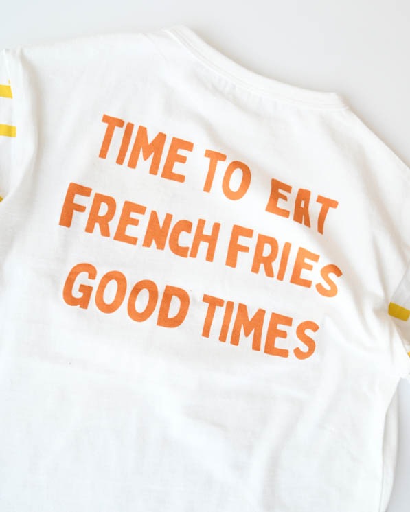 【ニコフラート】ポテト袖ロングTシャツ / オフホワイト