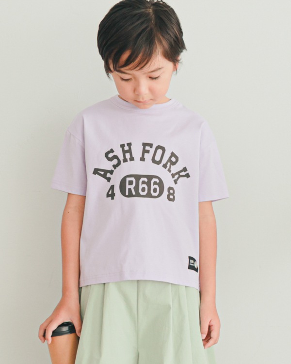 【ゼロスタンダード】ASH FORK Tシャツ / パープル
