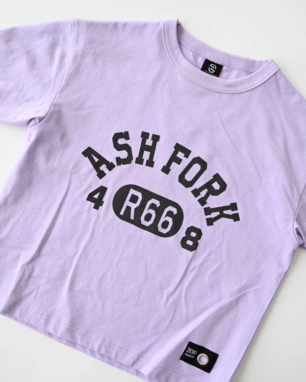 【ゼロスタンダード】ASH FORK Tシャツ / パープル