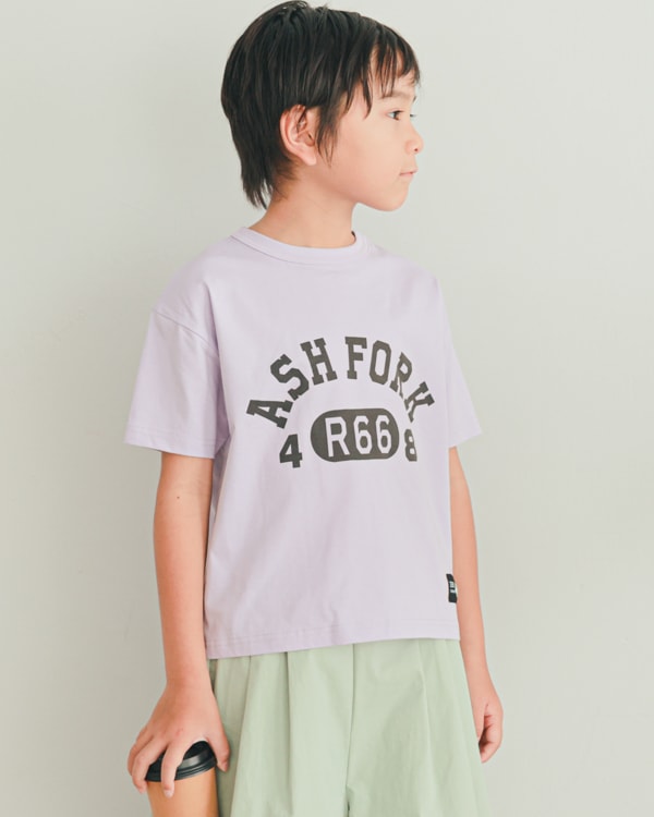 【ゼロスタンダード】ASH FORK Tシャツ / パープル