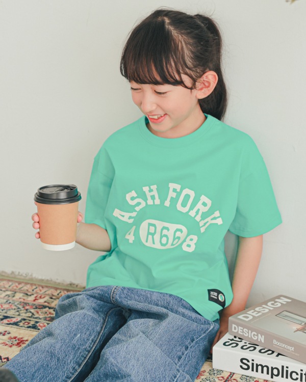 【ゼロスタンダード】ASH FORK Tシャツ / ブルー