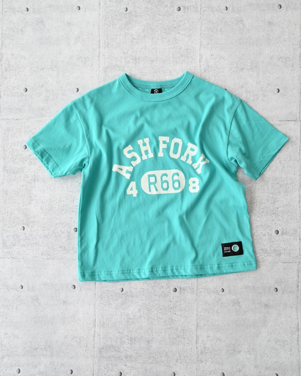 【ゼロスタンダード】ASH FORK Tシャツ / ブルー