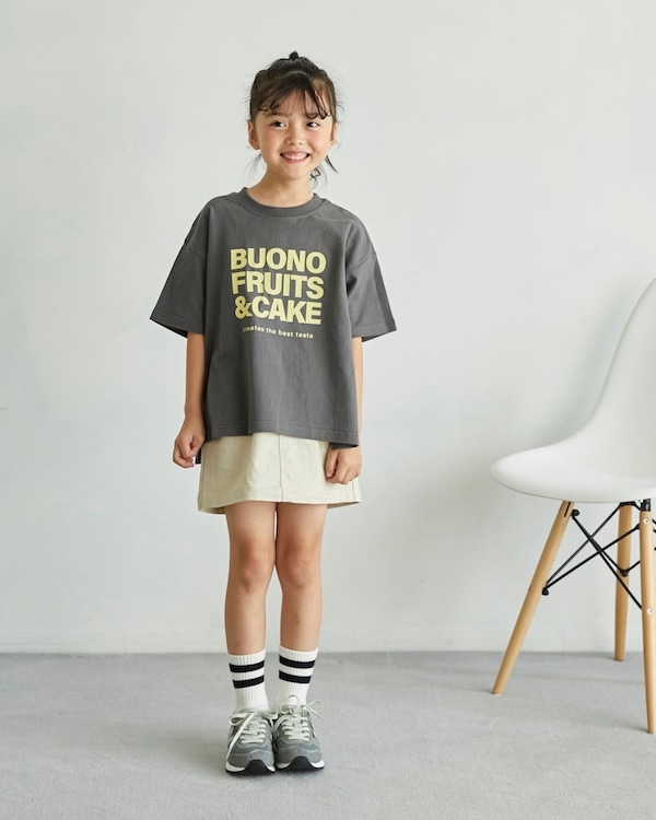 【アンディニー】FRUITS & CAKE Tシャツ / チャコールグレー
