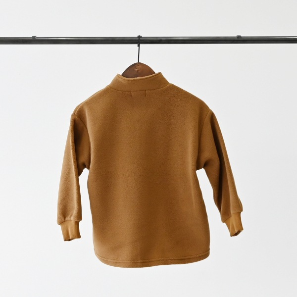 【25FW】フリースハーフジッププルオーバー / キャメル