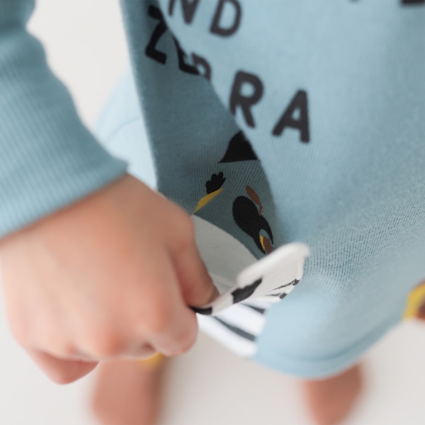 【25FW】きりんとしまうま トレーナー / ブルー