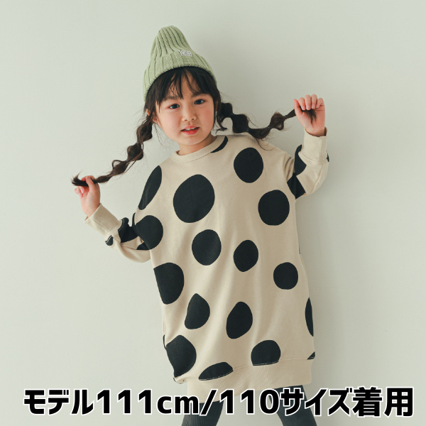 【25FW】ドット スウェットワンピース / アイボリー