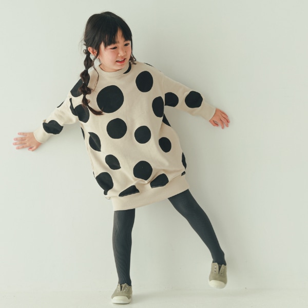 【25FW】ドット スウェットワンピース / アイボリー