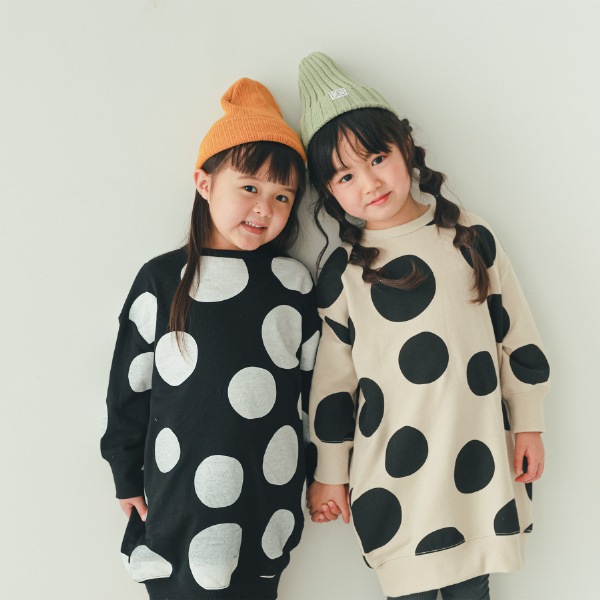 【25FW】ドット スウェットワンピース / アイボリー