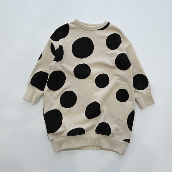 【25FW】ドット スウェットワンピース / アイボリー