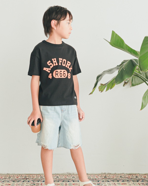 【ゼロスタンダード】ASH FORK Tシャツ / ブラック