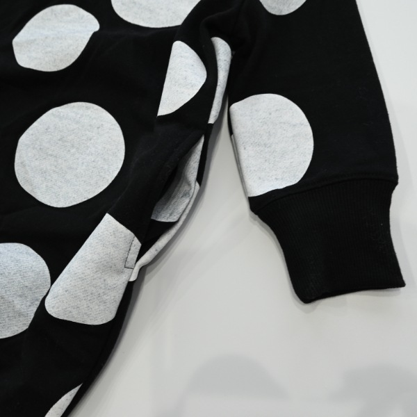 【25FW】ドット スウェットワンピース / ブラック