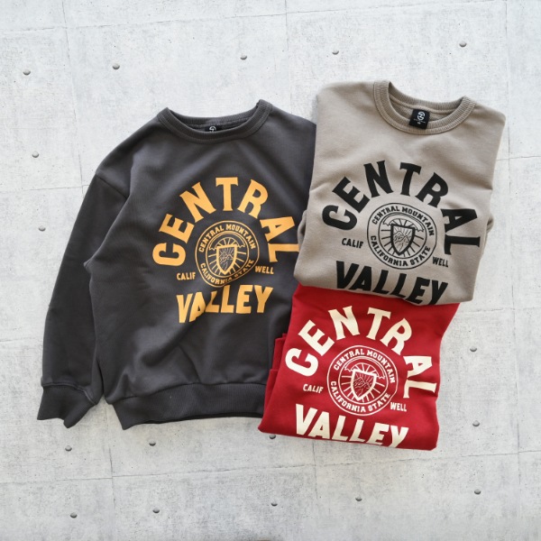 【25FW】CENTRAL トレーナー / チャコールグレー