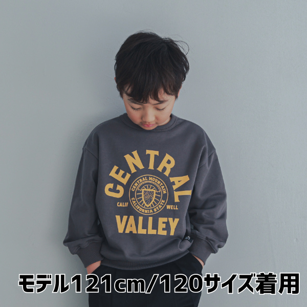 【25FW】CENTRAL トレーナー / チャコールグレー