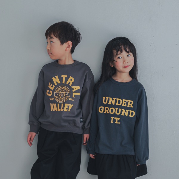 【25FW】CENTRAL トレーナー / チャコールグレー