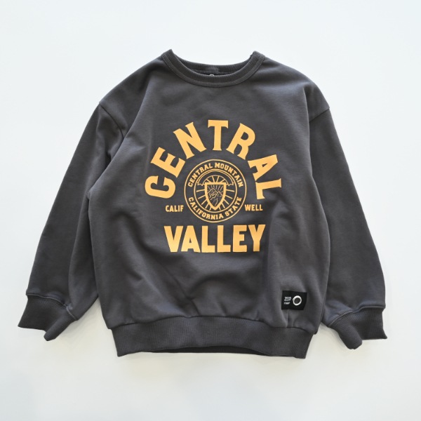 【25FW】CENTRAL トレーナー / チャコールグレー