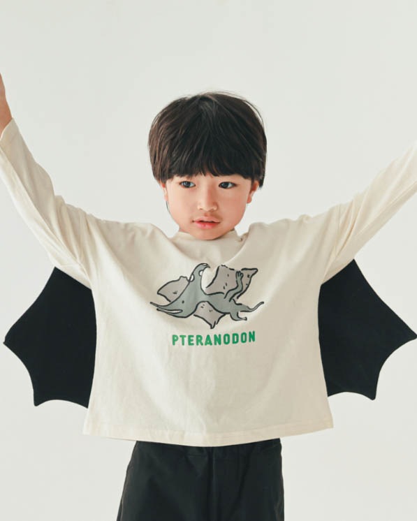 【ニコフラート】プテラノドンロングＴシャツ / アイボリー