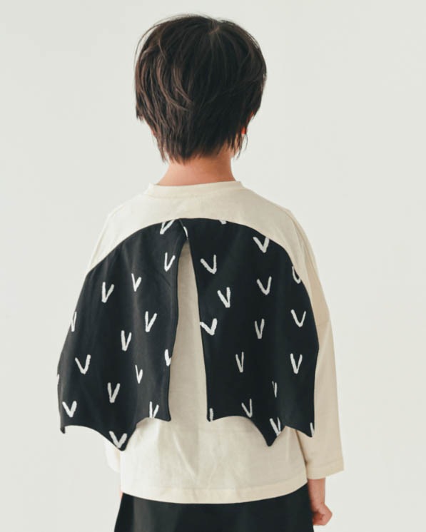 【ニコフラート】プテラノドンロングＴシャツ / アイボリー