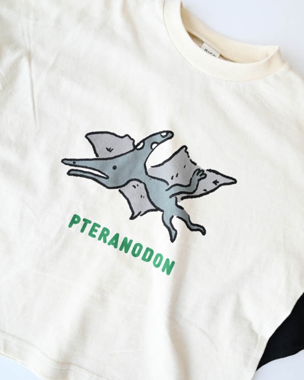 【ニコフラート】プテラノドンロングＴシャツ / アイボリー