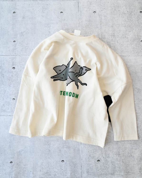 【ニコフラート】プテラノドンロングＴシャツ / アイボリー