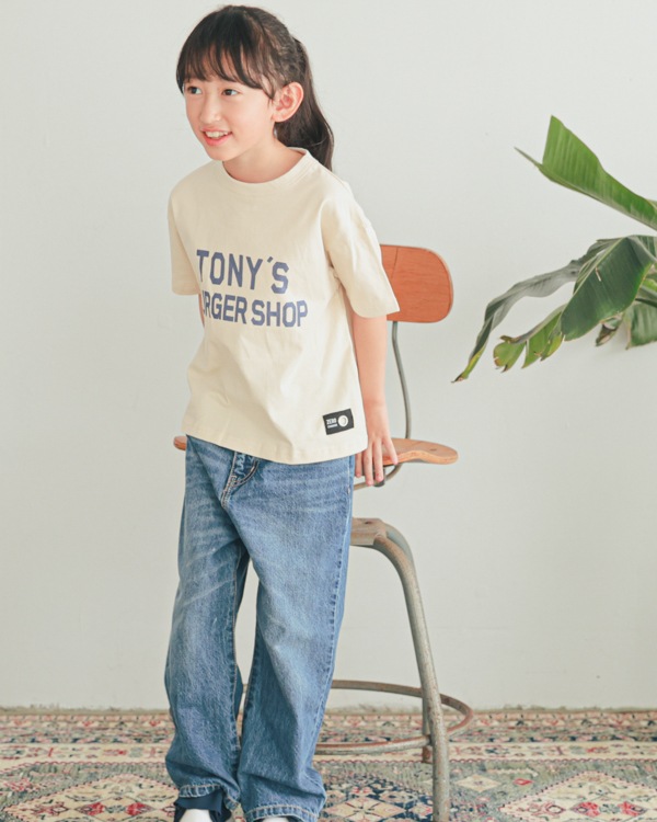 【ゼロスタンダード】TONY'S BURGER SHOP Tシャツ / アイボリー