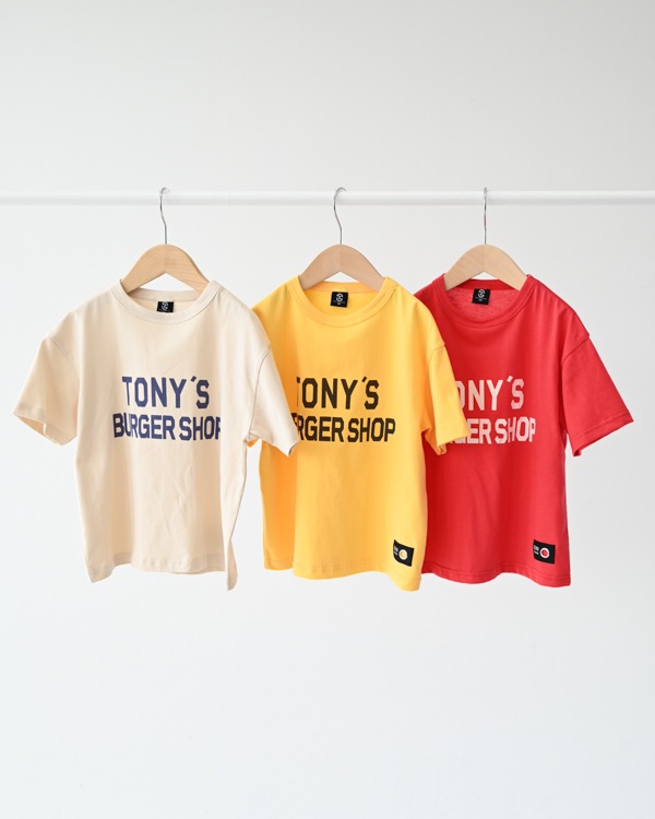 【ゼロスタンダード】TONY'S BURGER SHOP Tシャツ / アイボリー