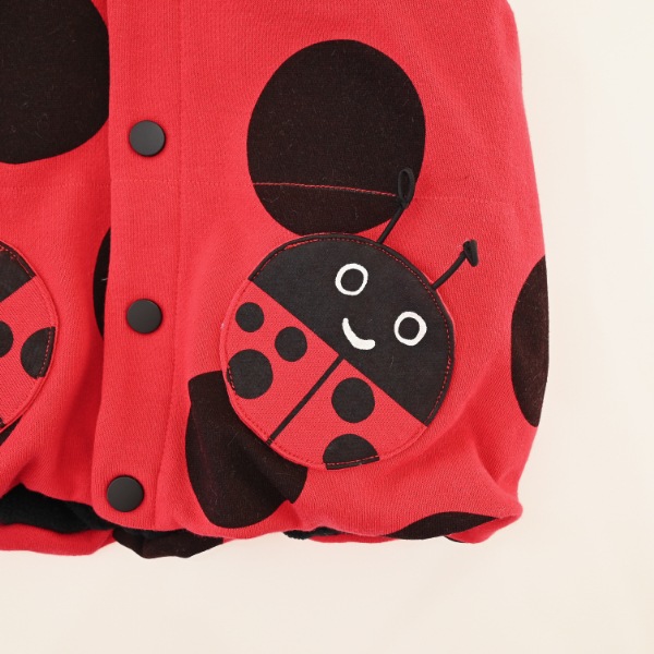 【25FW】てんとう虫 ベスト / レッド