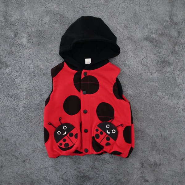 【25FW】てんとう虫 ベスト / レッド