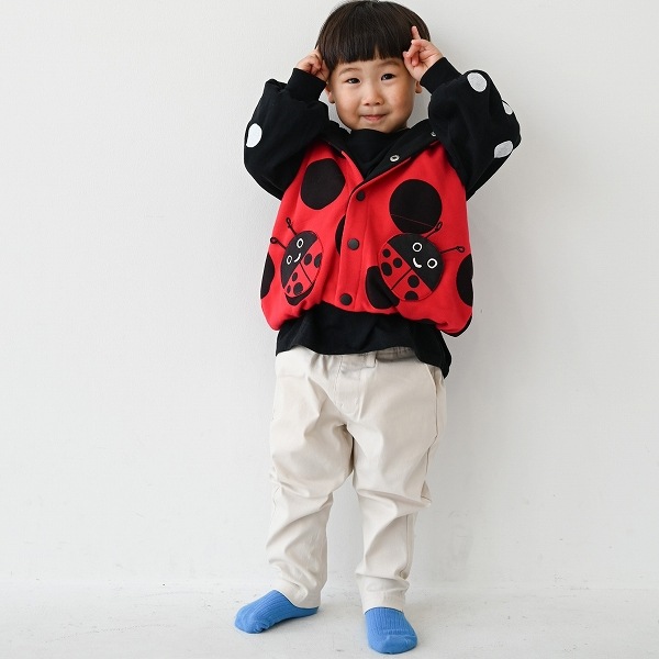 【25FW】てんとう虫 ベスト / レッド