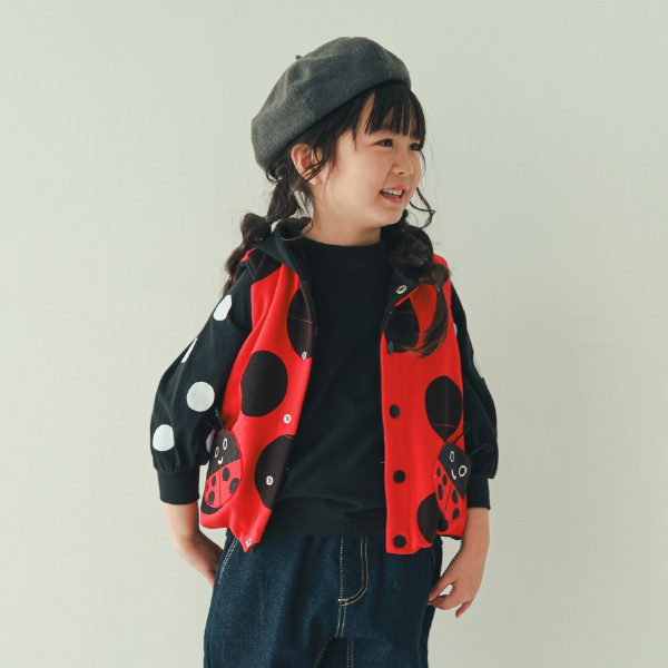 【25FW】てんとう虫 ベスト / レッド