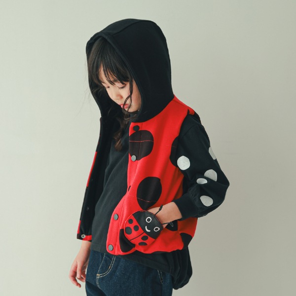 【25FW】てんとう虫 ベスト / レッド