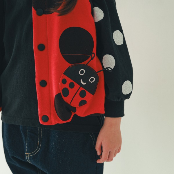 【25FW】てんとう虫 ベスト / レッド